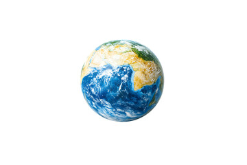 Fototapeta premium Realistic globe of Earth showing North and South America with clear ocean views
