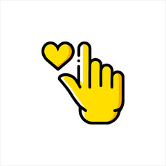 Obraz premium vector hand sign