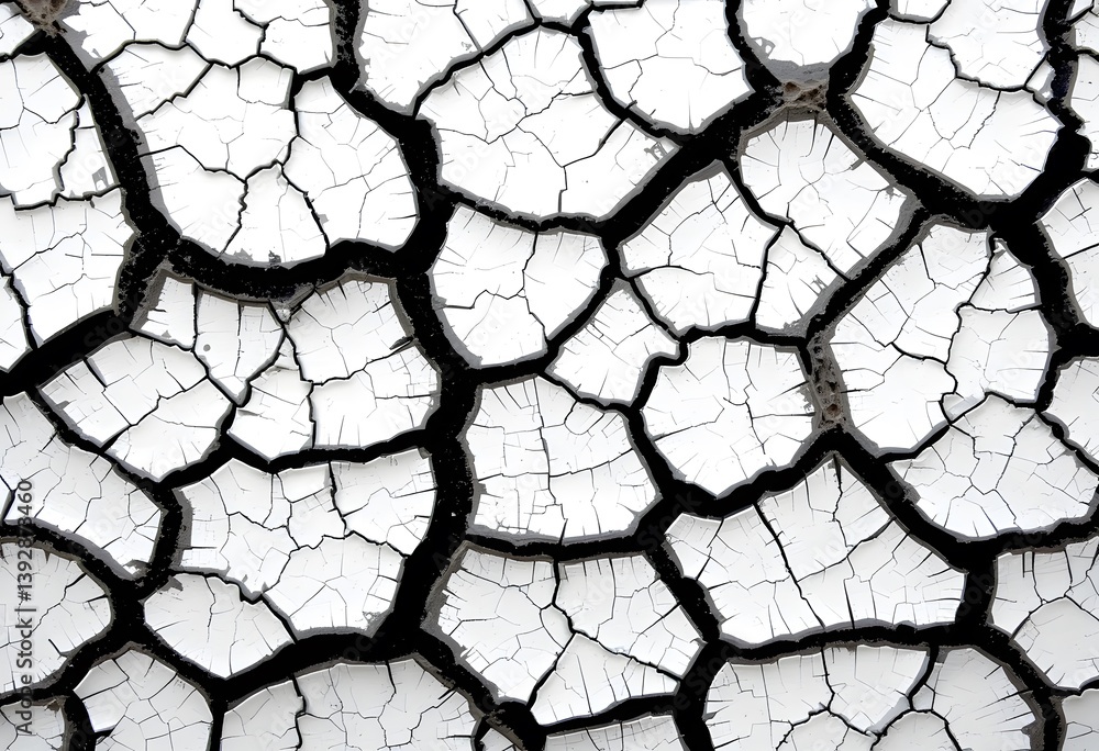 Aufkleber cracked surface texture a fragile aged background. abstract design showing deterioration, decay and 