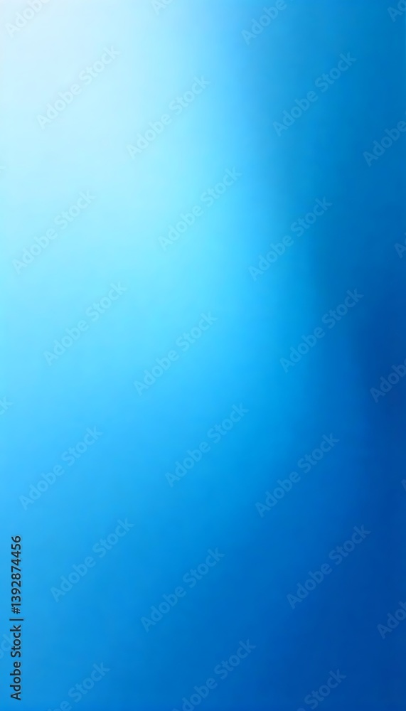Poster generative ai creates a calming gradient of blue tones for digital art