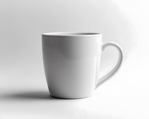 Empty White Coffee Mug