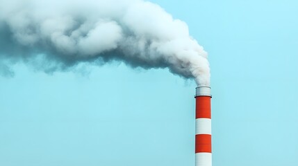 High-Contrast Image of Smoke Pollution Affecting Urban Air