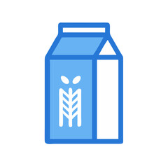  Creamy Rice Milk Carton Icon