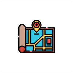 vector illustration of a man with a laptop