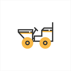 tractor isolated on white background