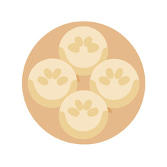 Obraz premium Shumai Vector for Asian Cuisine