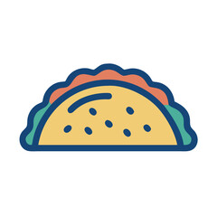  Taco Icon for Mexican Cuisine