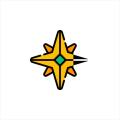 Obraz premium golden star icon