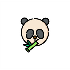 panda and bamboo
