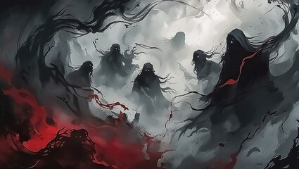 Veil of Shadows: The Haunting Spirits of the Mist Realm