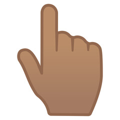 Obraz premium Index Pointing Up (Medium Skin Tone) 