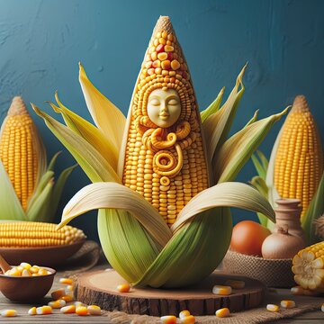 goddess of corn, deity of corn, conceptual art