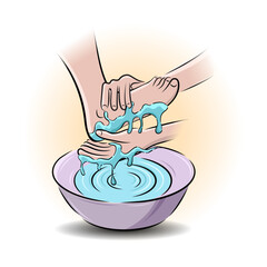 Illustration of Jesus Washes His Disciples’ Feet