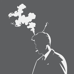 man with speech bubble