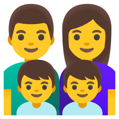 Family with Two Children Emoji
