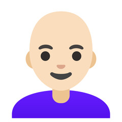Bald Person Emoji
