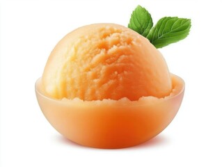 ice cream with orange