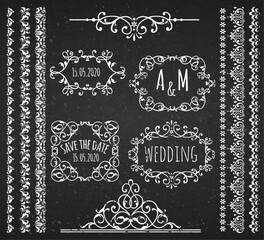 vintage, frame, vector, border, design, card, wedding, invitation, label, decoration, pattern