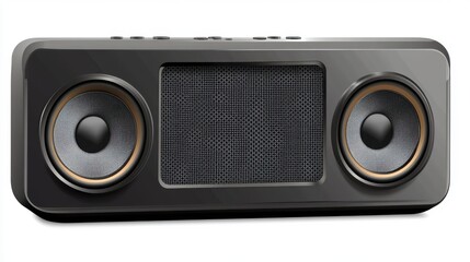 audio speaker isolated on white