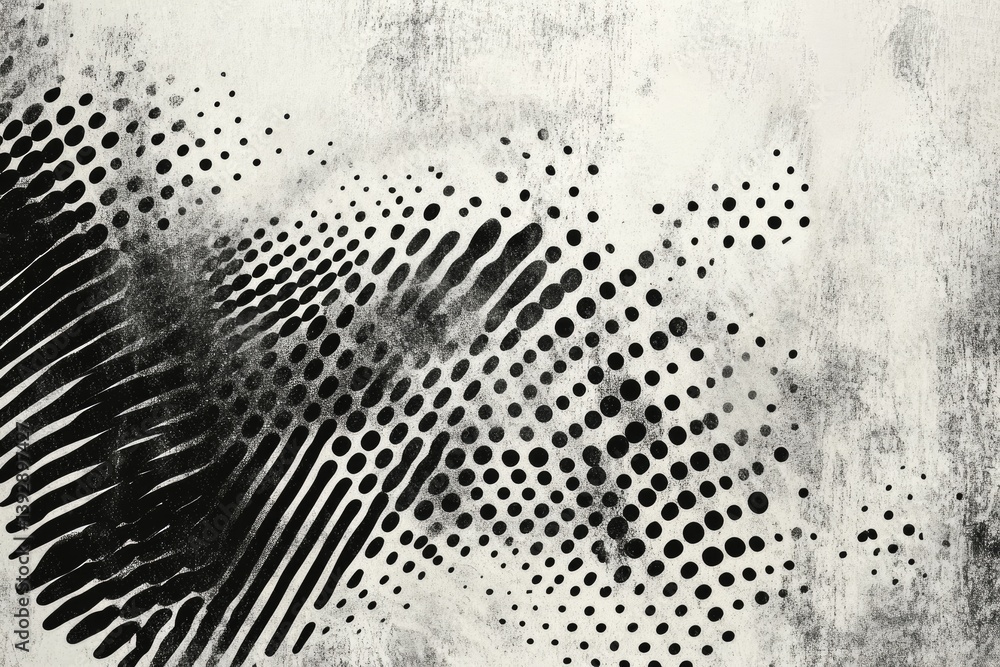 Poster abstract grayscale textured background with blended patterns