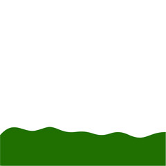 Obraz premium Flat Style Bottom Border