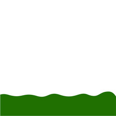 Fototapeta premium Flat Style Bottom Border