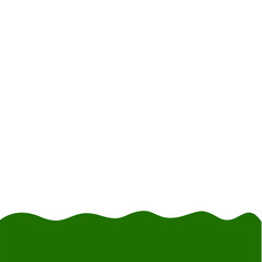 Obraz premium Flat Style Bottom Border