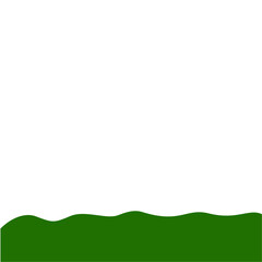 Fototapeta premium Flat Style Bottom Border