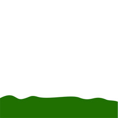 Fototapeta premium Flat Style Bottom Border