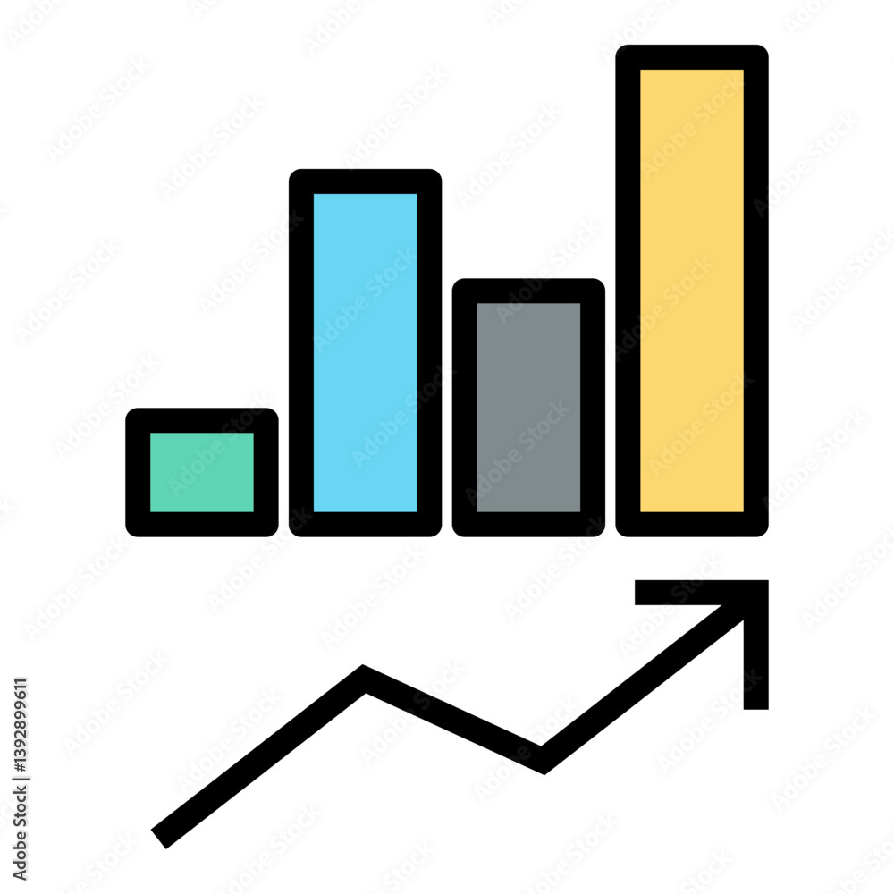 Poster growth hacking vector icon