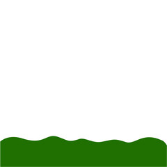 Obraz premium Flat Style Bottom Border