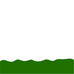 Obraz premium Flat Style Bottom Border