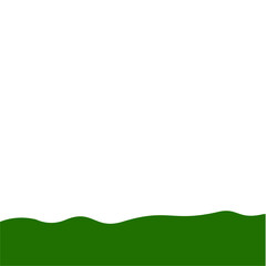 Obraz premium Flat Style Bottom Border