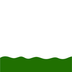 Obraz premium Flat Style Bottom Border
