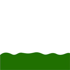 Obraz premium Flat Style Bottom Border