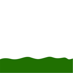 Obraz premium Flat Style Bottom Border