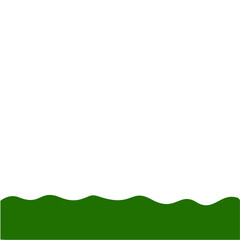 Obraz premium Flat Style Bottom Border
