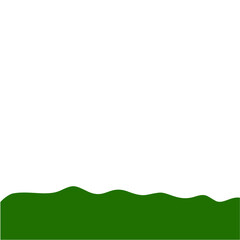 Obraz premium Flat Style Bottom Border