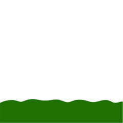 Obraz premium Flat Style Bottom Border