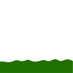 Obraz premium Flat Style Bottom Border
