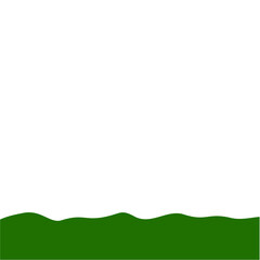 Obraz premium Flat Style Bottom Border