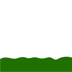 Obraz premium Flat Style Bottom Border