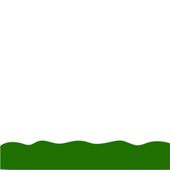 Obraz premium Flat Style Bottom Border