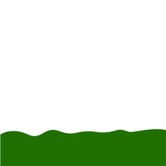 Fototapeta premium Flat Style Bottom Border