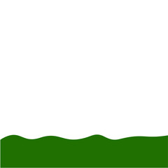Obraz premium Flat Style Bottom Border