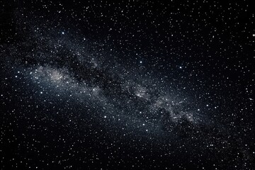 Cosmic expanse of stars and milky way