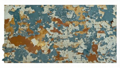 A distressed surface texture featuring multiple layers of peeling paint background