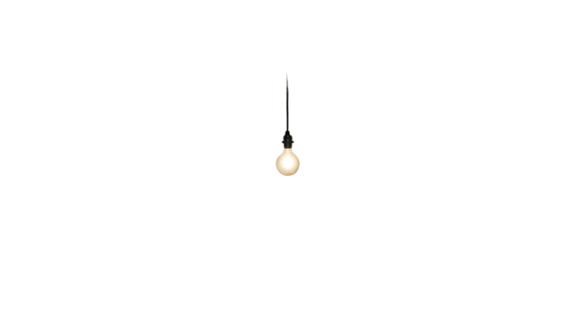 Modern Lighting Solution: Single Light Bulb Hanging from Ceiling Illuminate Room Creatively