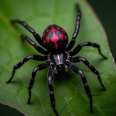Fototapeta premium black widow spider