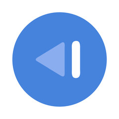 Previous Button Skip Backward Icon Design